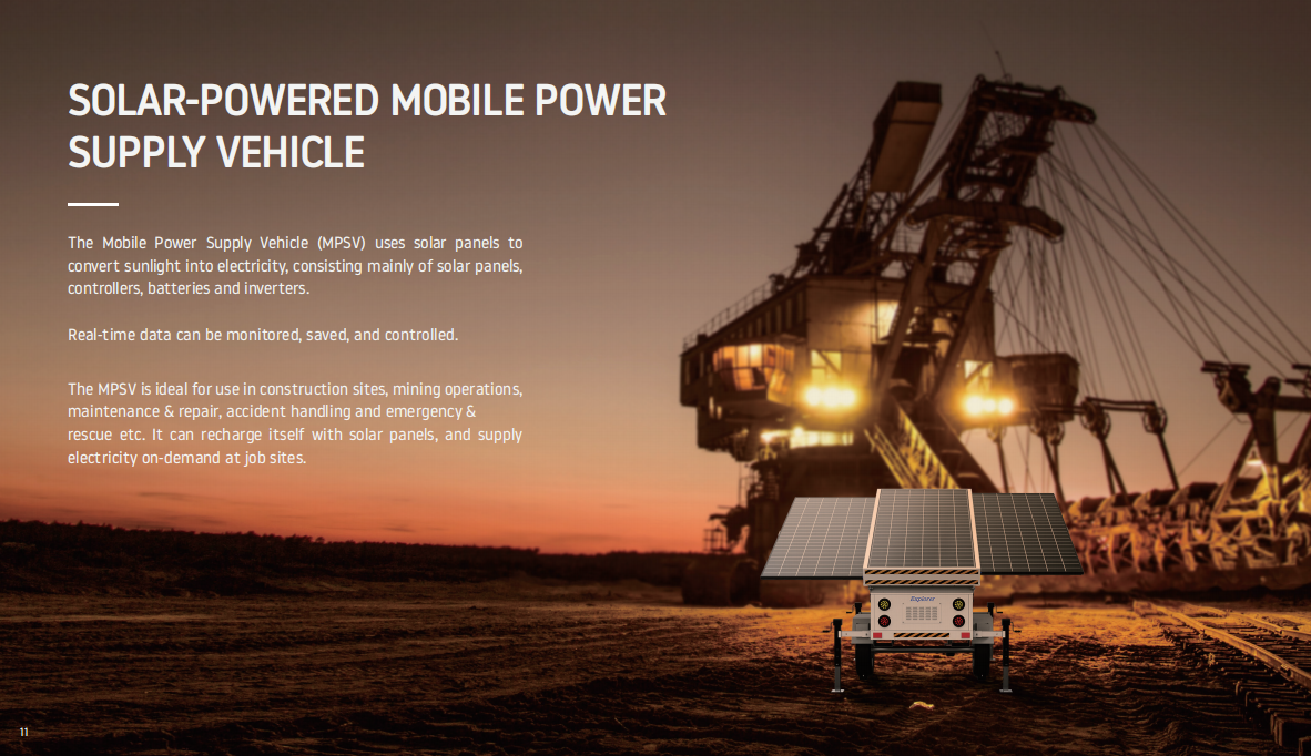 MOBILE AND LIFEABLE SOLAR LIGHTING VEHICLE TOWER 15